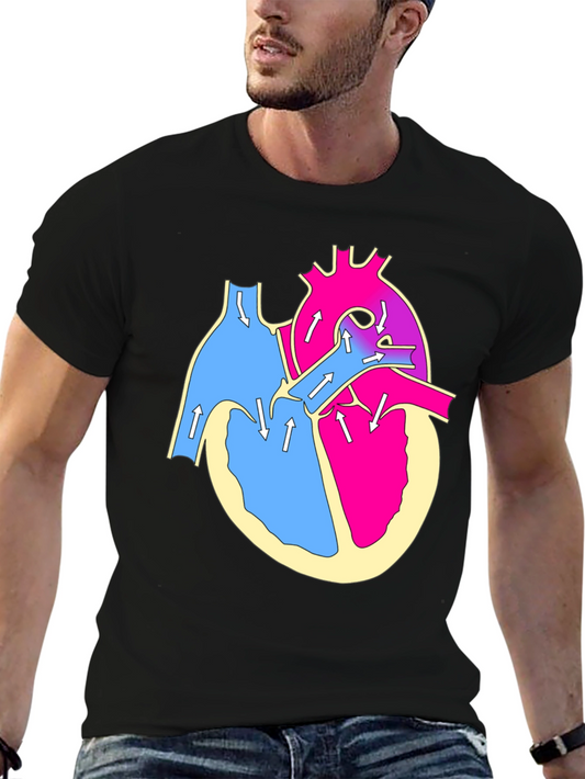Anatomical Heart T-Shirt - Bold Graphic Tee