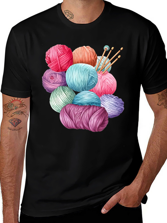 Colorful Yarn Ball Graphic Tee