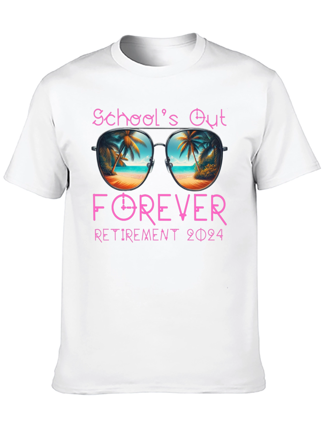 Schools Out Forever Retirement 2024 T-Shirt