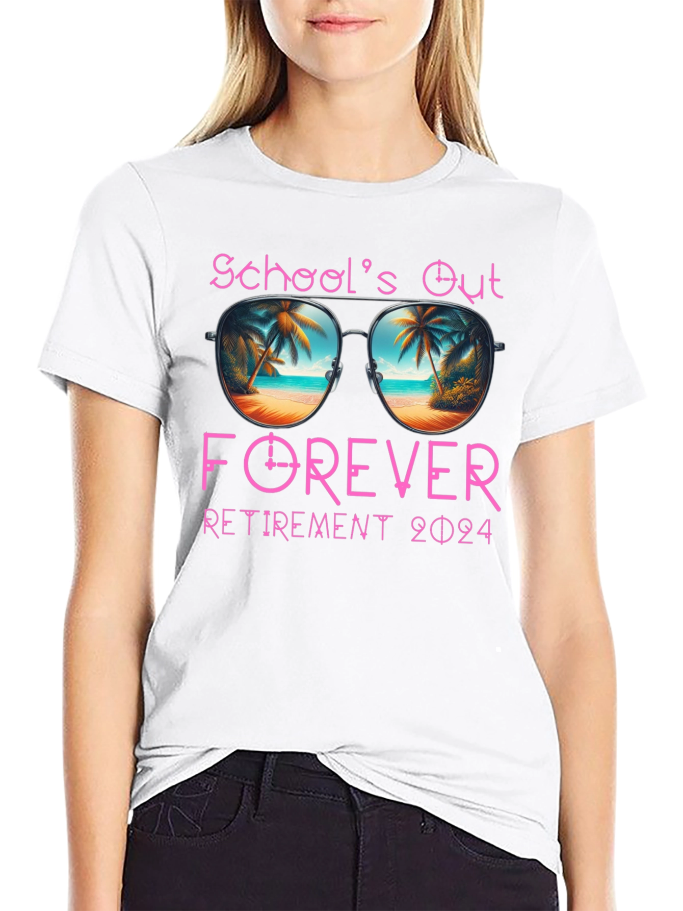 Schools Out Forever Retirement 2024 T-Shirt