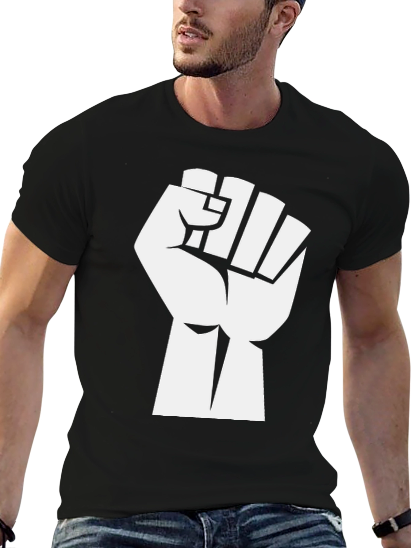 Empowered Fist Graphic Tee - Black