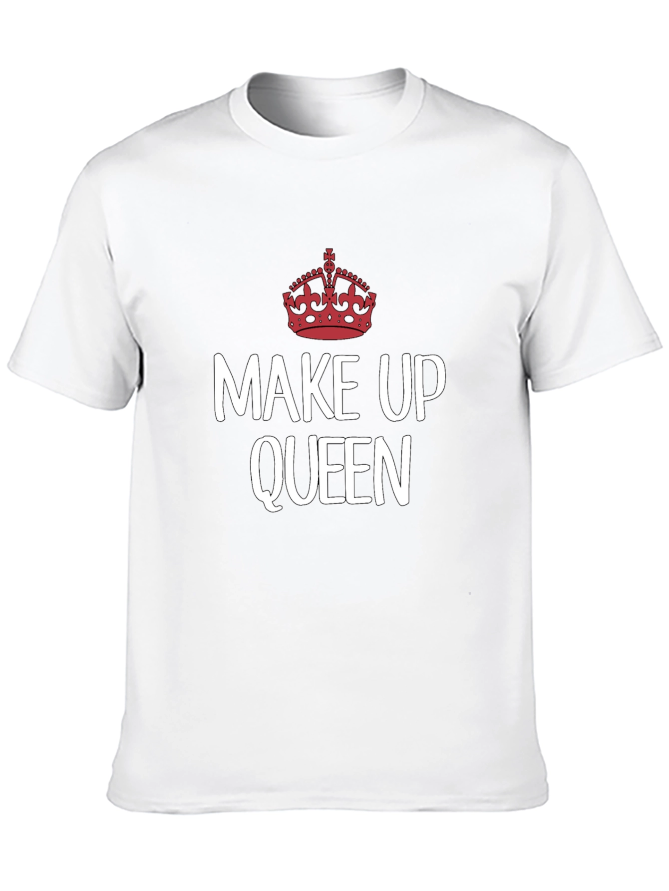 Make Up Queen T-Shirt - Crown Graphic Tee