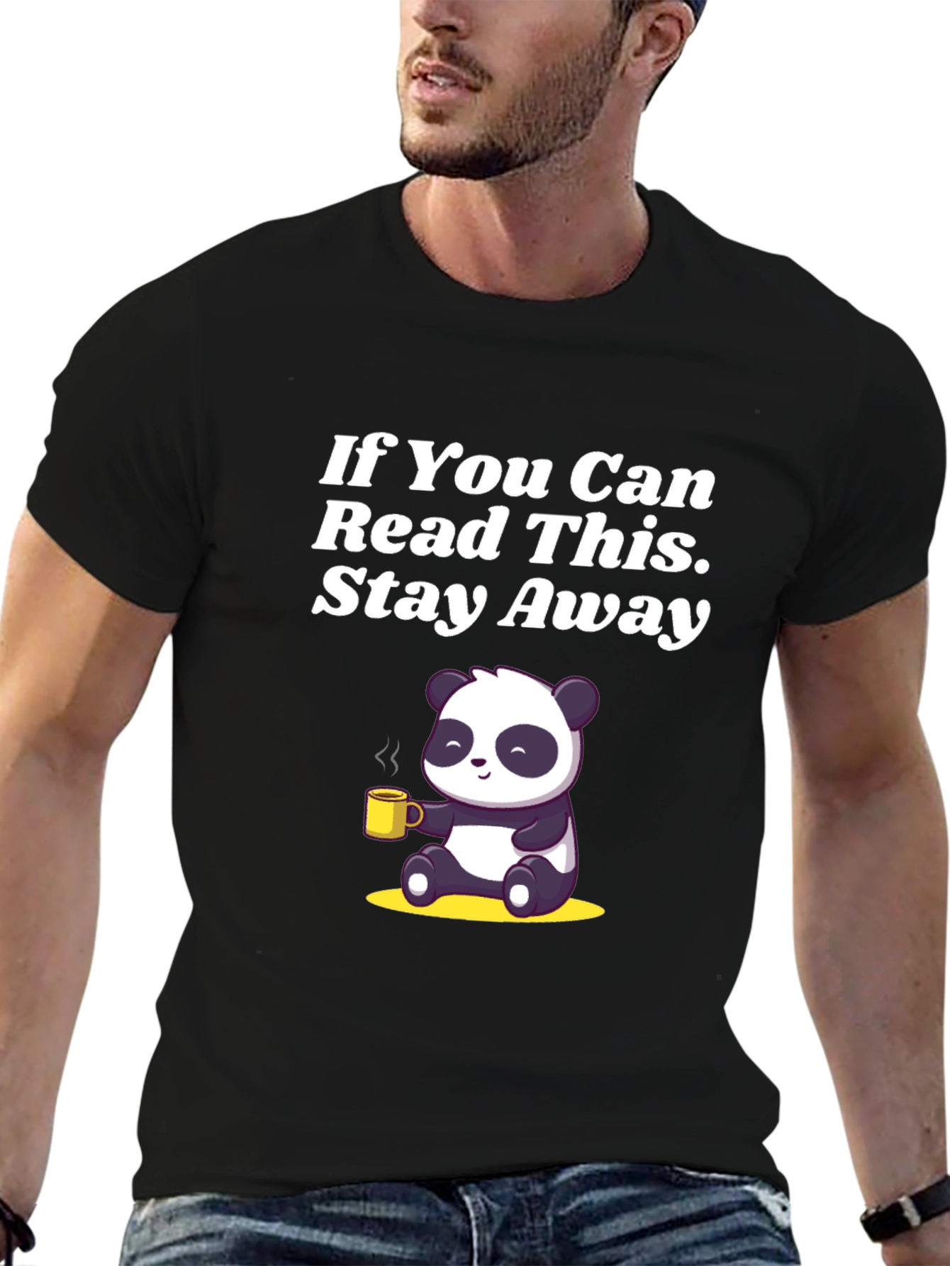 Stay Away Panda T-Shirt - Graphic Tee