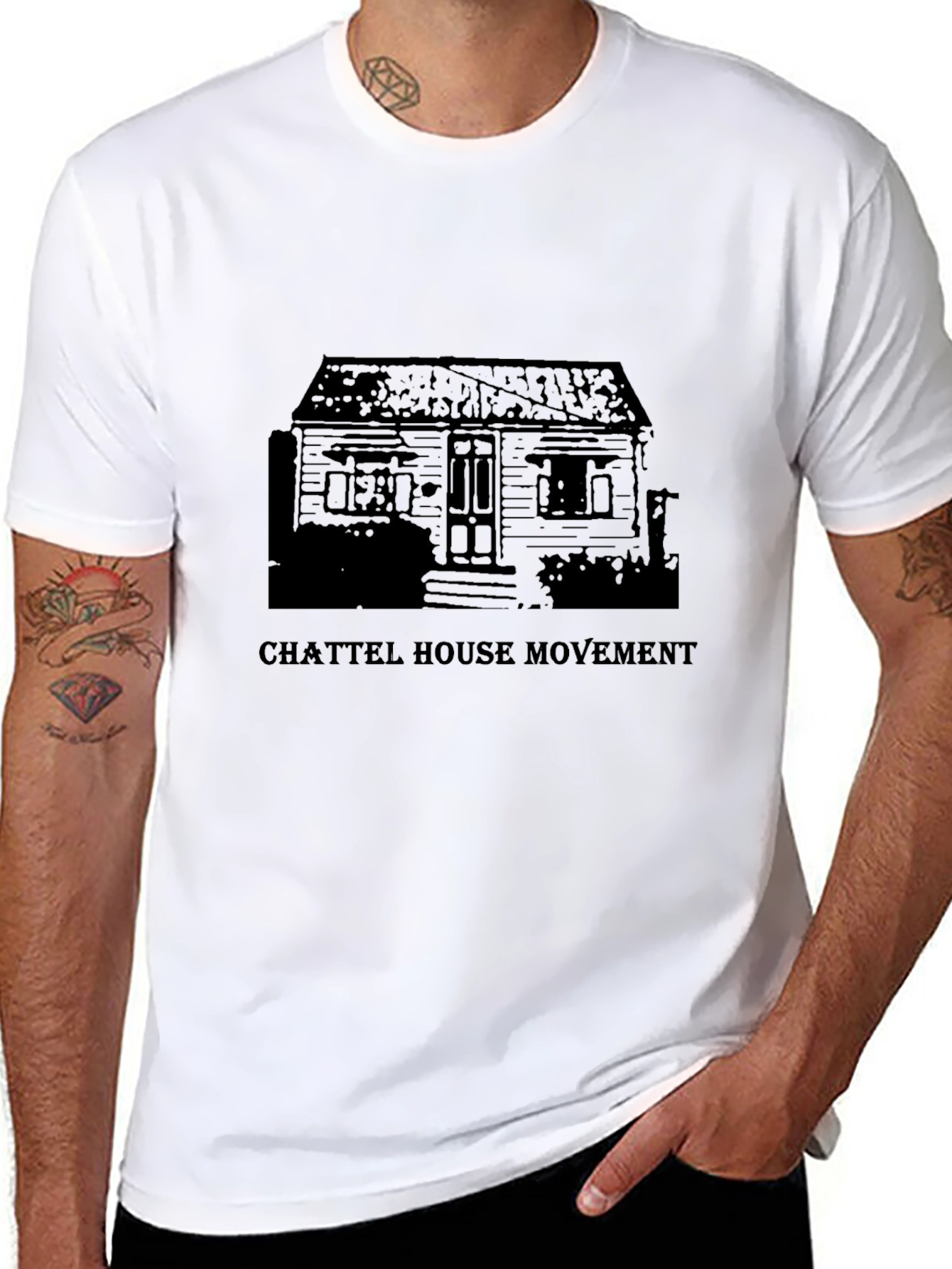 Chattel House Movement Black Tee
