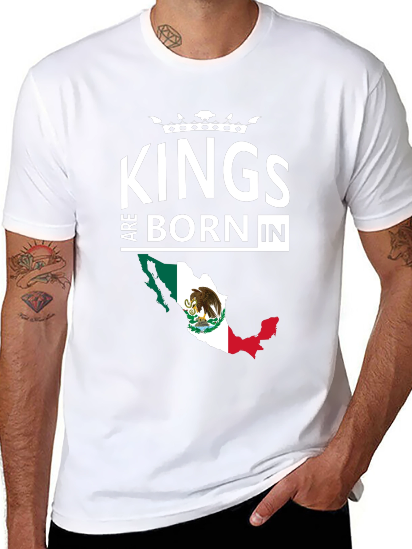 Kings Are Born In Mexico T-Shirt