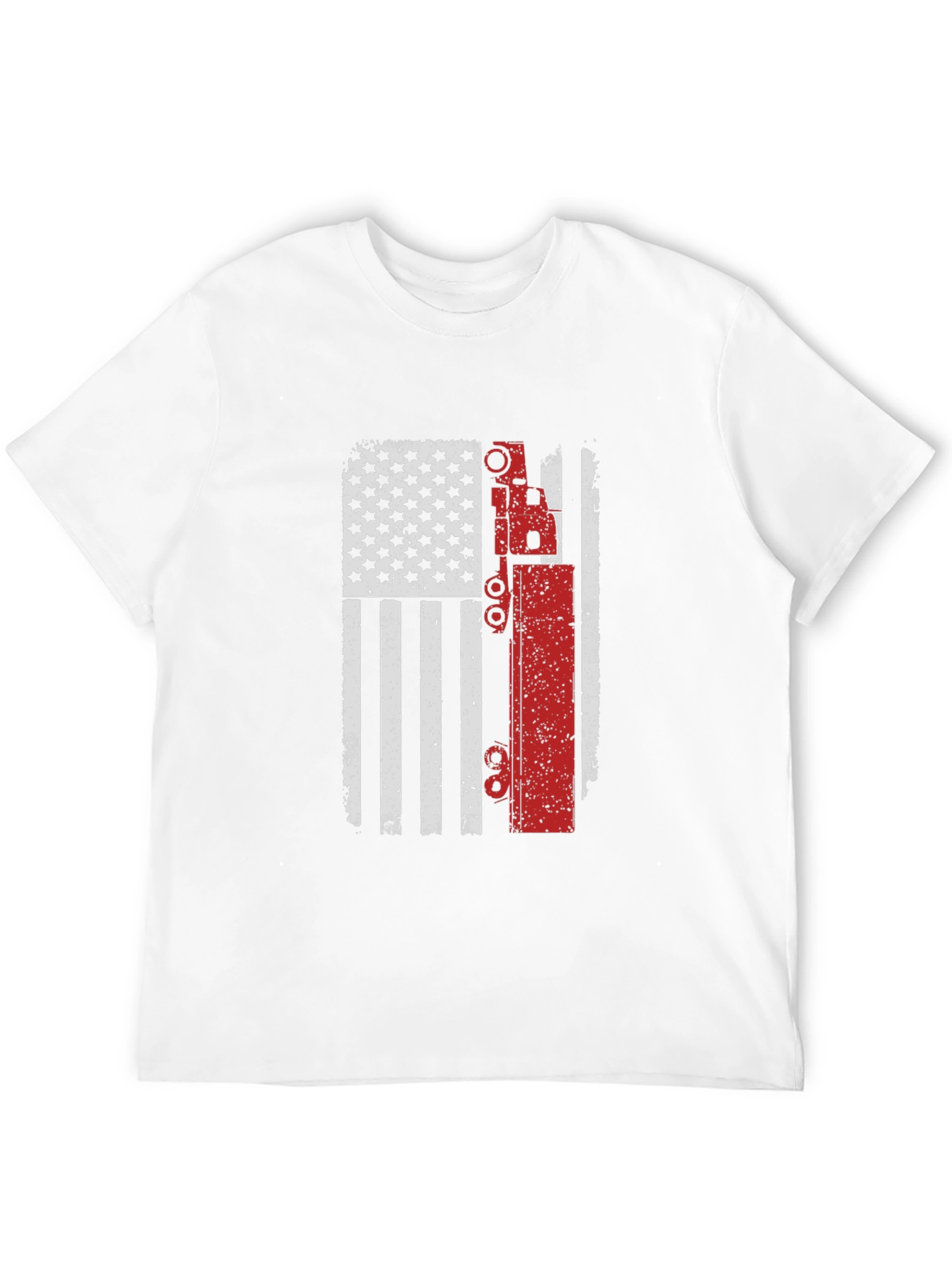 American Flag Crane Operator T-Shirt