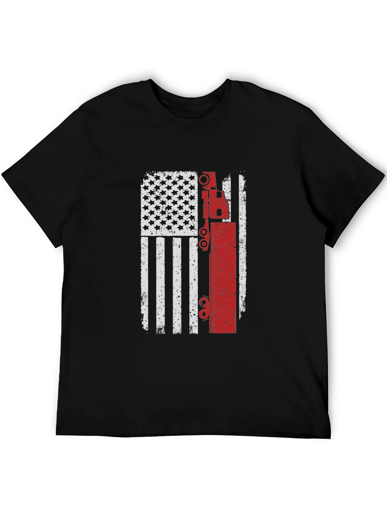 American Flag Crane Operator T-Shirt