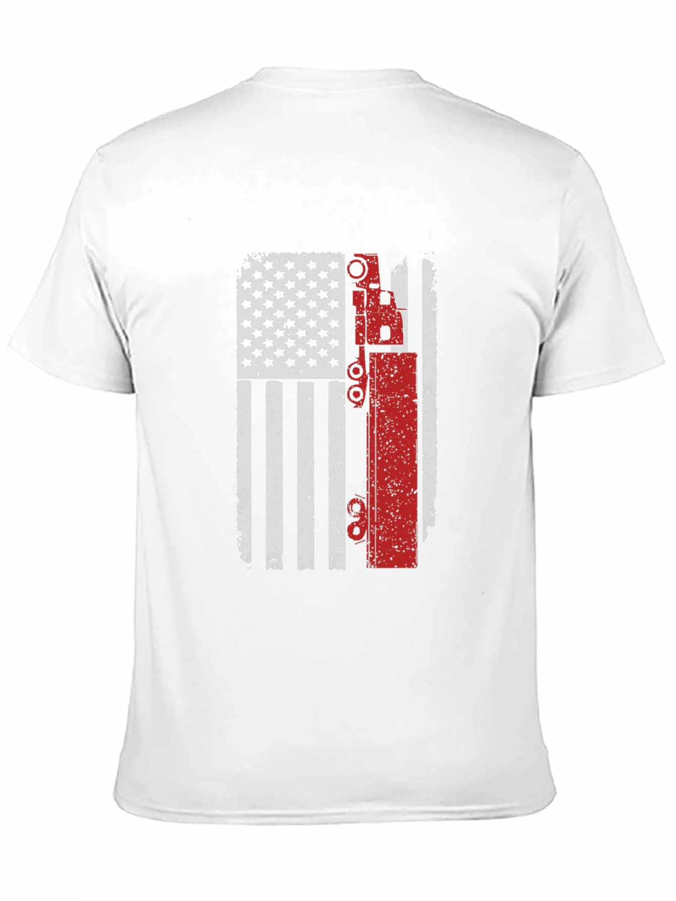 American Flag Crane Operator T-Shirt