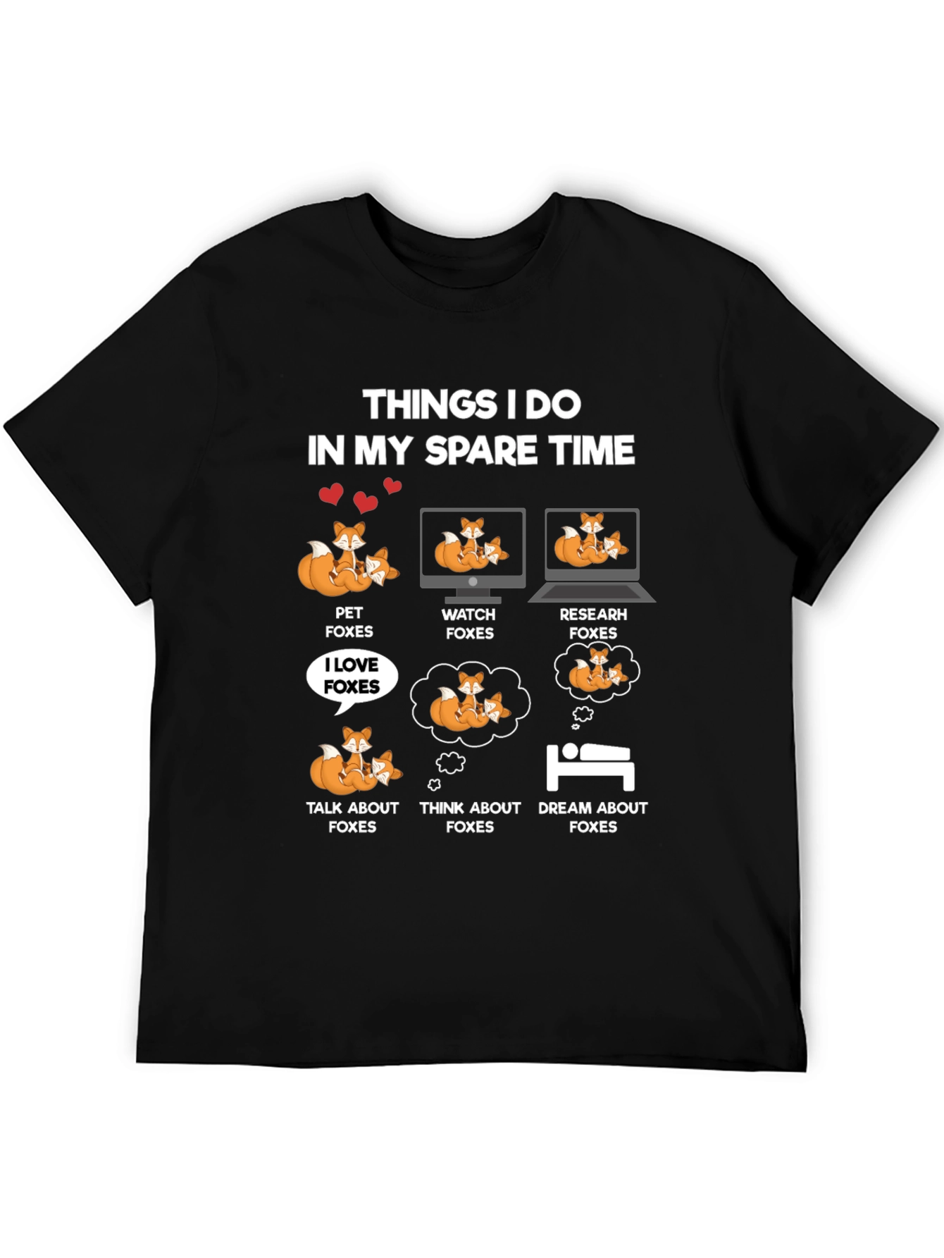 Funny Fox Lover T-Shirt - Spare Time Activities