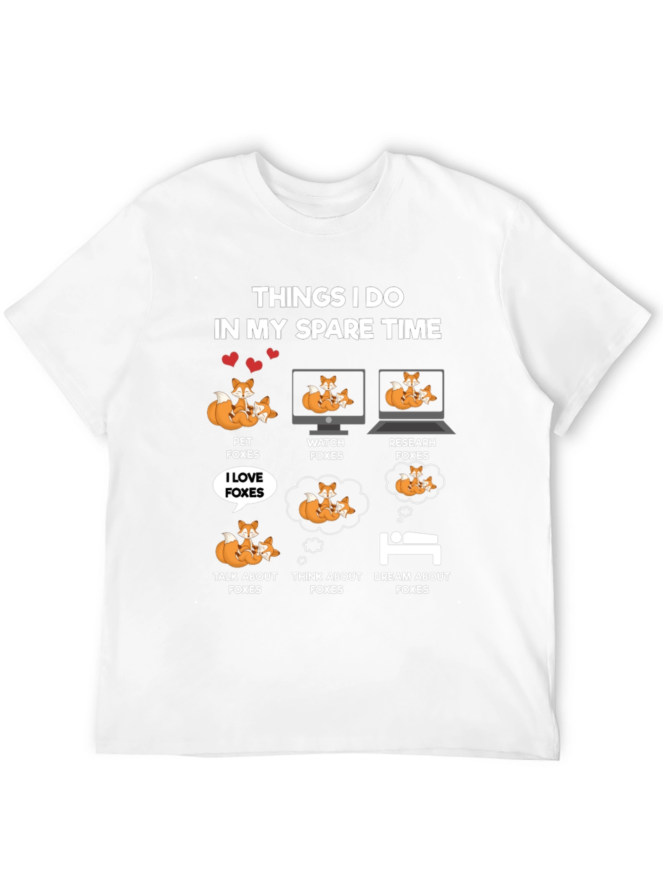 Funny Fox Lover T-Shirt - Spare Time Activities