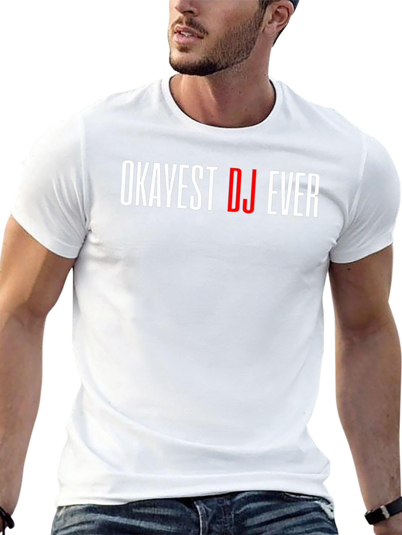 Okayest DJ Ever Graphic Tee - Black