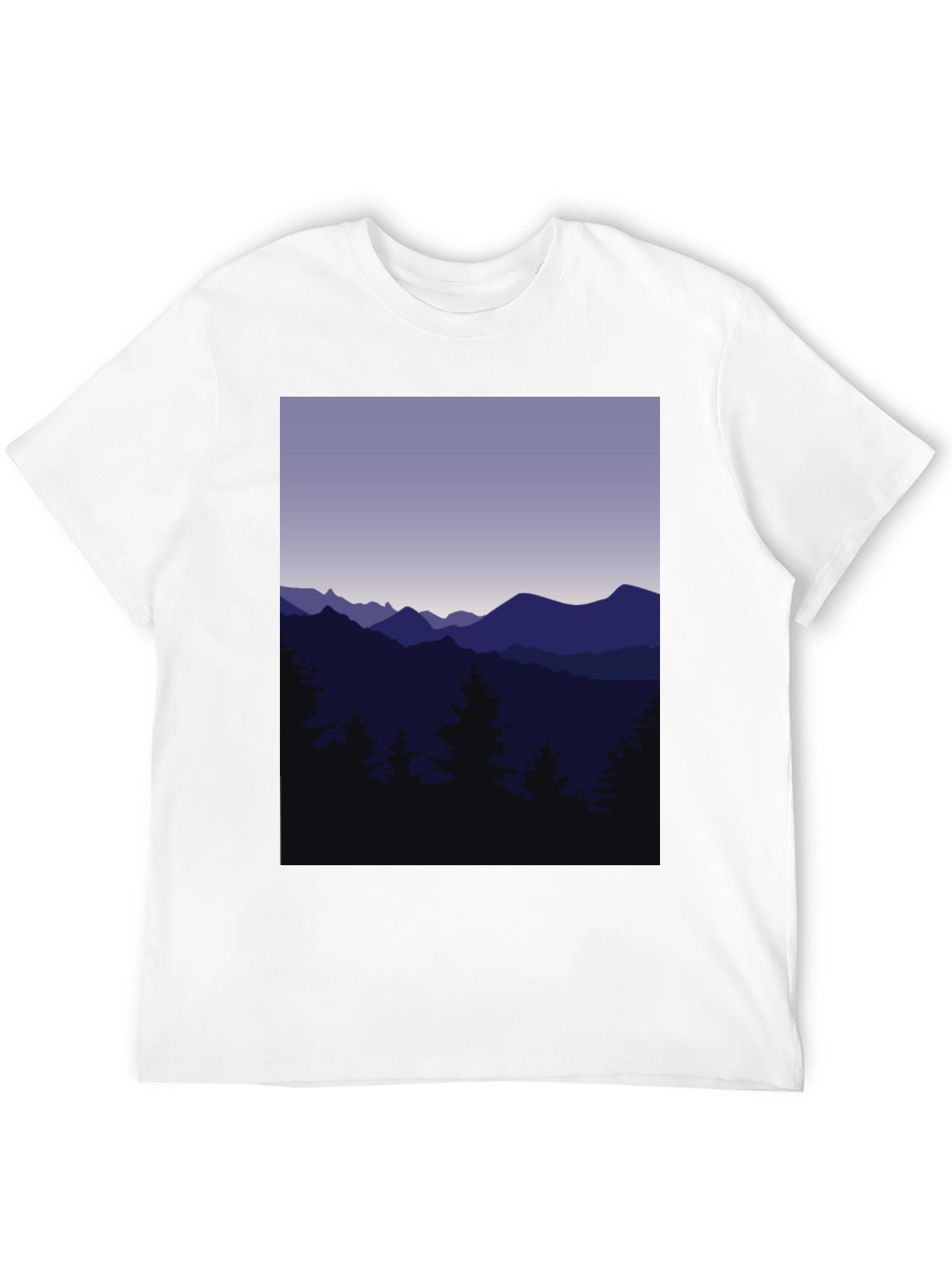 Mountain Range Graphic Tee - Black
