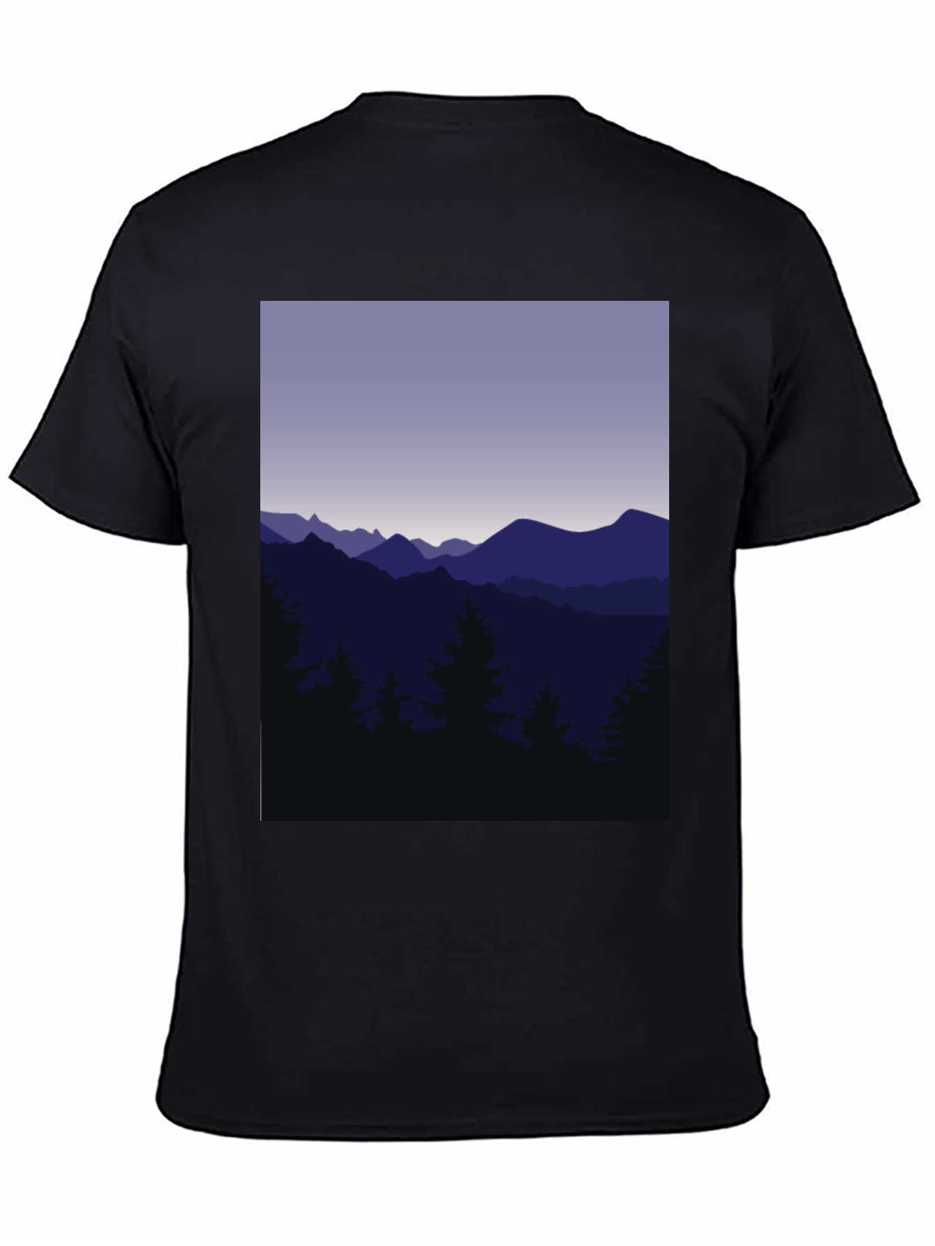 Mountain Range Graphic Tee - Black