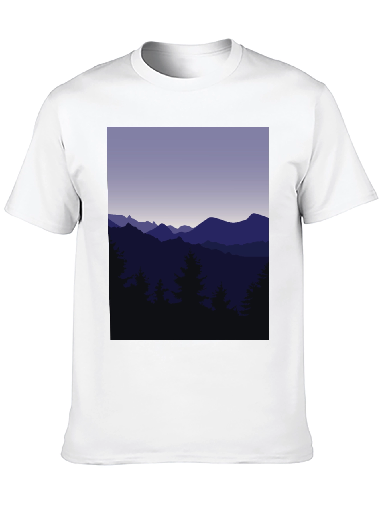 Mountain Range Graphic Tee - Black
