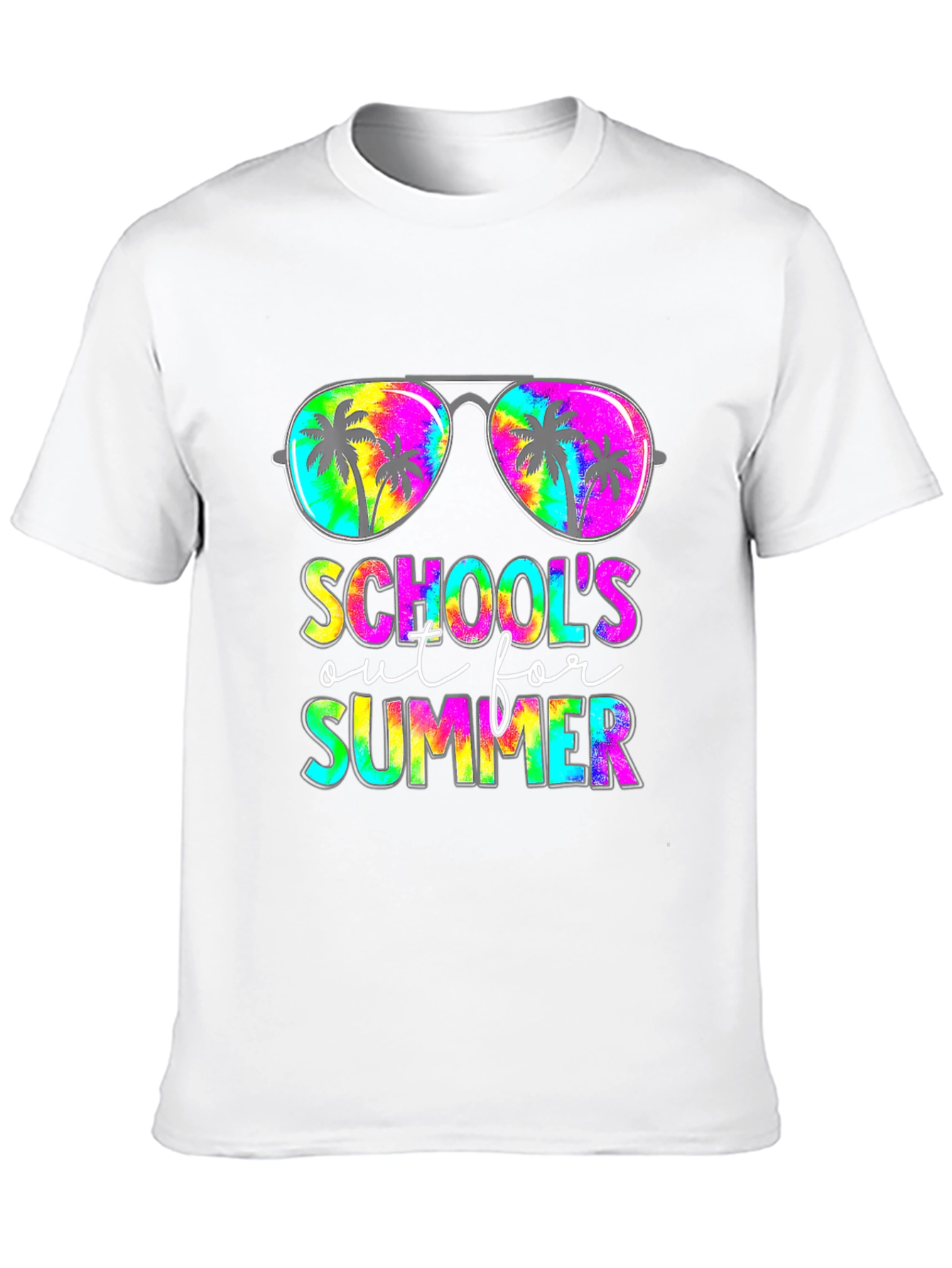 Schools Out For Summer Tie Dye Graphic Tee