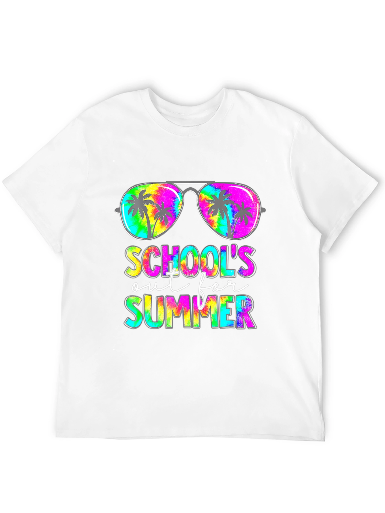 Schools Out For Summer Tie Dye Graphic Tee