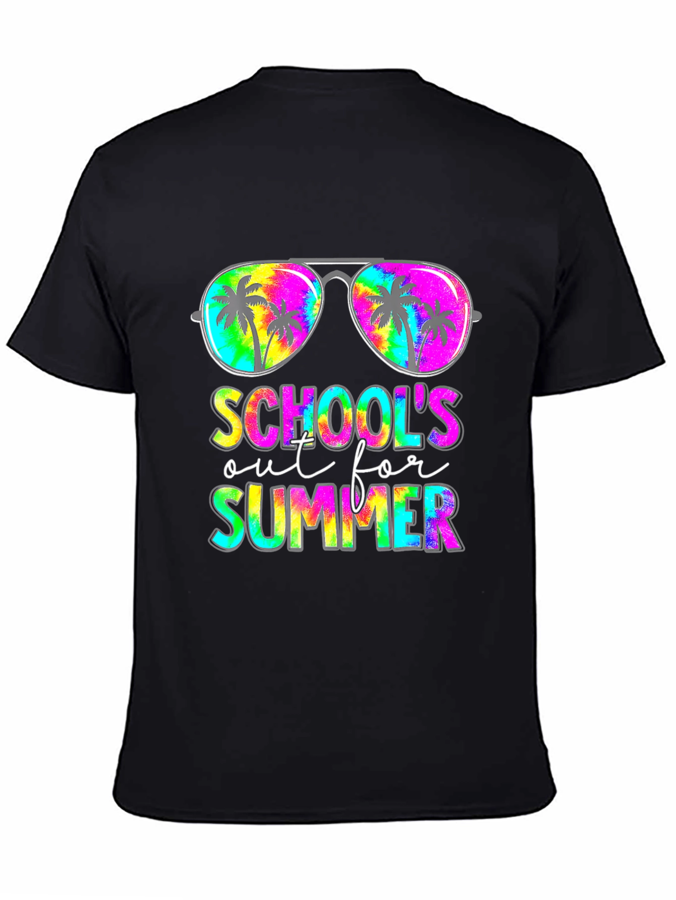 Schools Out For Summer Tie Dye Graphic Tee