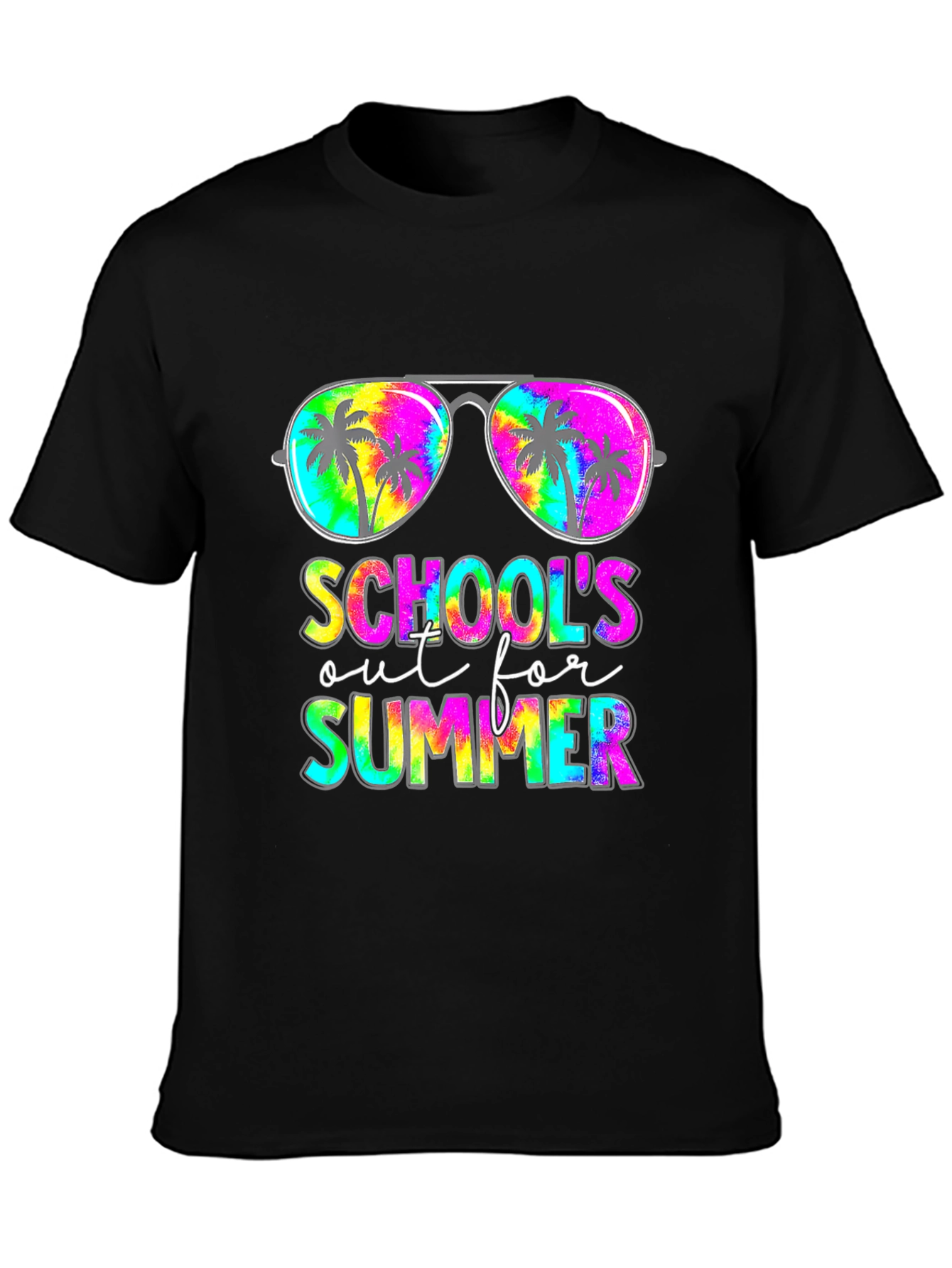 Schools Out For Summer Tie Dye Graphic Tee