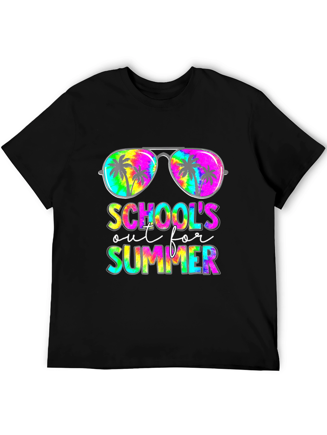 Schools Out For Summer Tie Dye Graphic Tee
