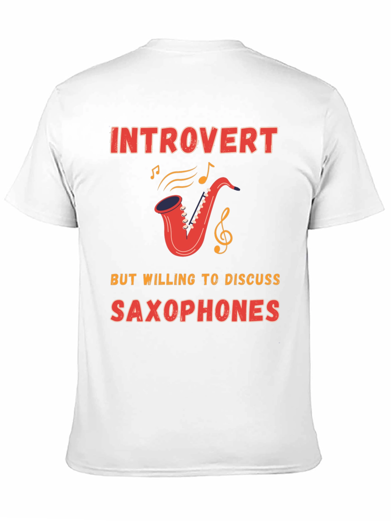 Introvert Saxophone T-Shirt - Musician Gift