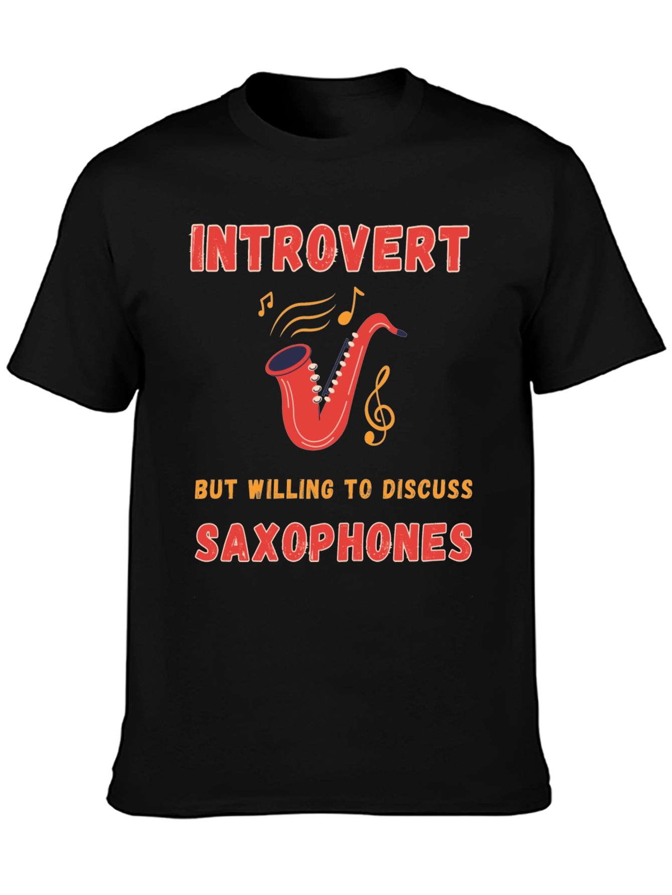Introvert Saxophone T-Shirt - Musician Gift