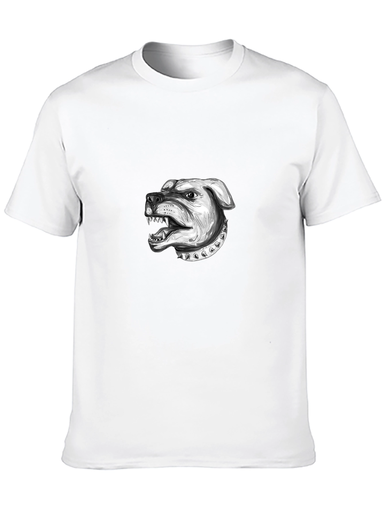 Mens Black T-Shirt with Bulldog Graphic