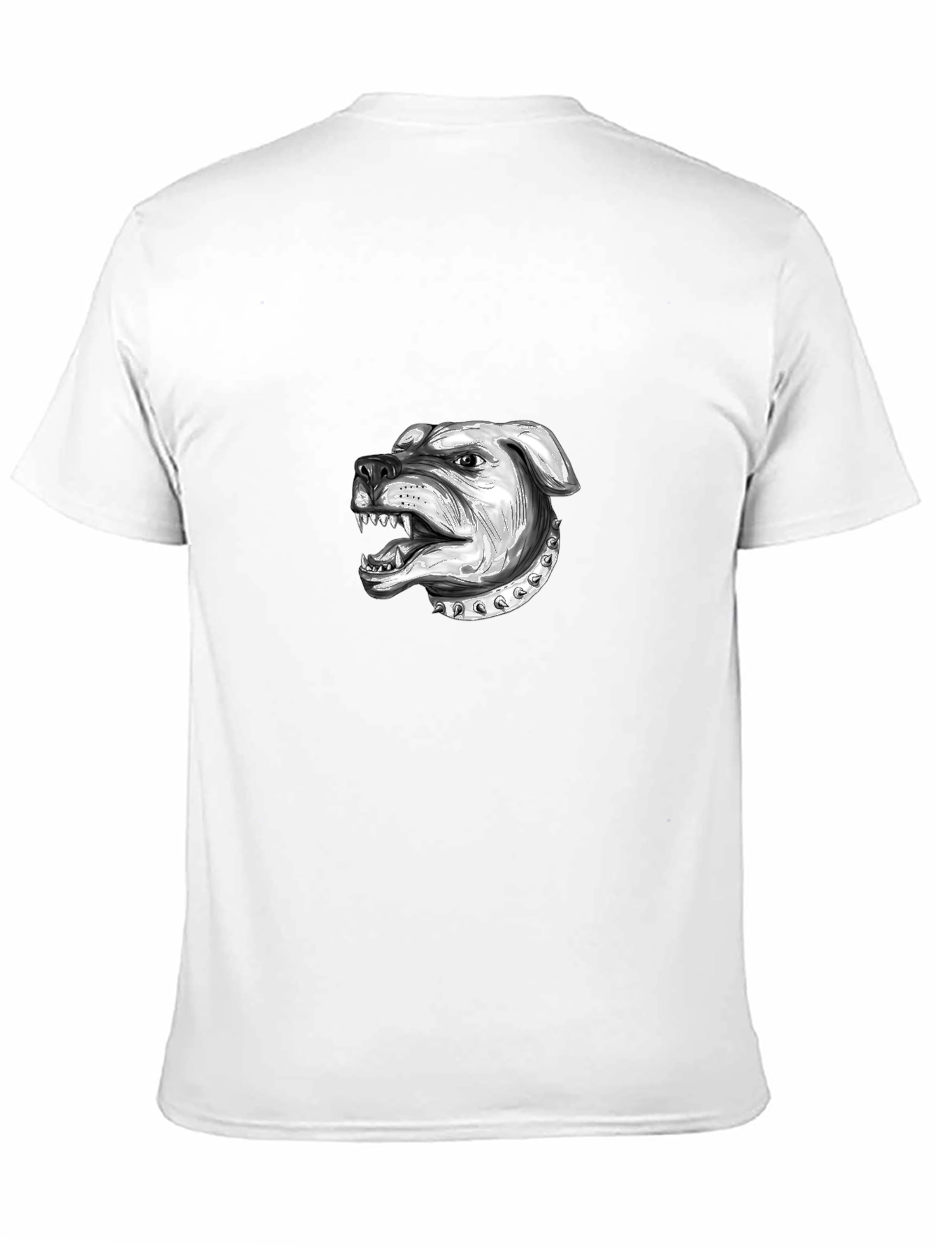 Mens Black T-Shirt with Bulldog Graphic