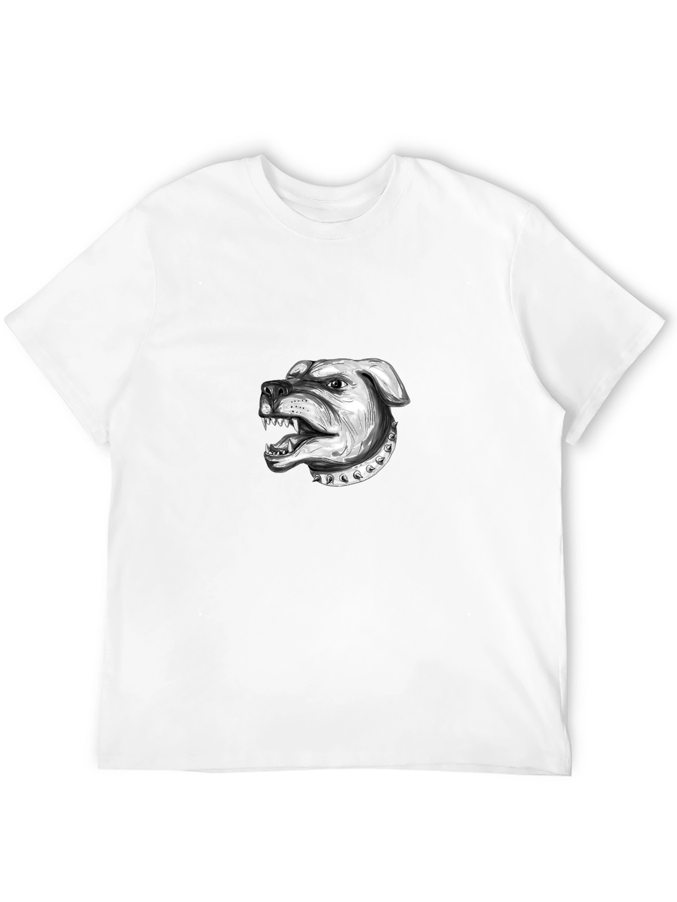 Mens Black T-Shirt with Bulldog Graphic