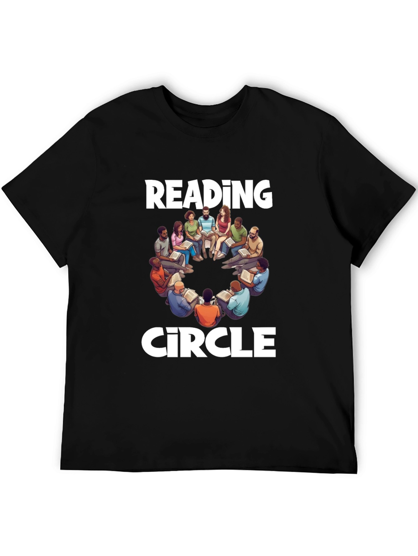 Reading Circle T-Shirt: Literary Group Design