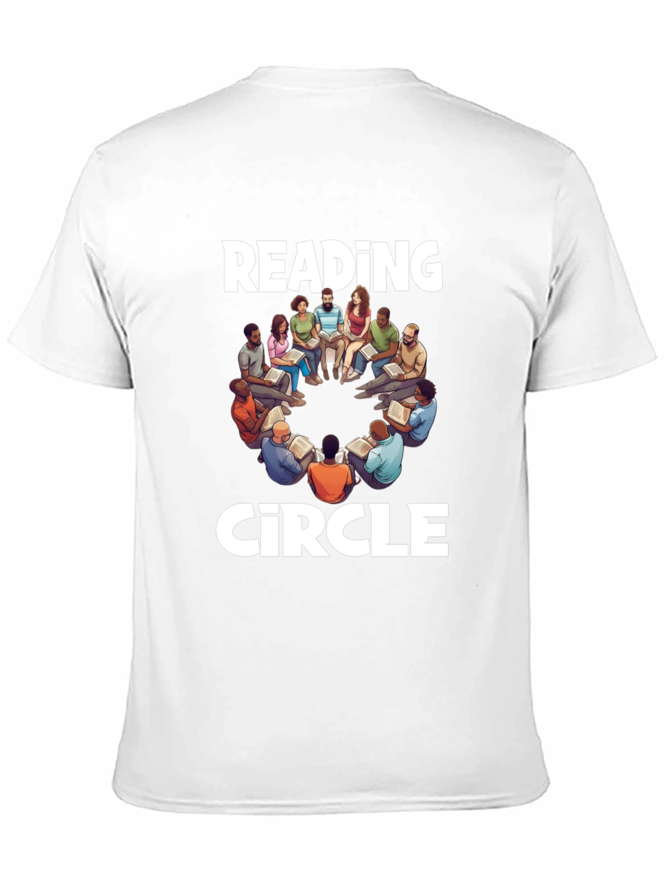 Reading Circle T-Shirt: Literary Group Design
