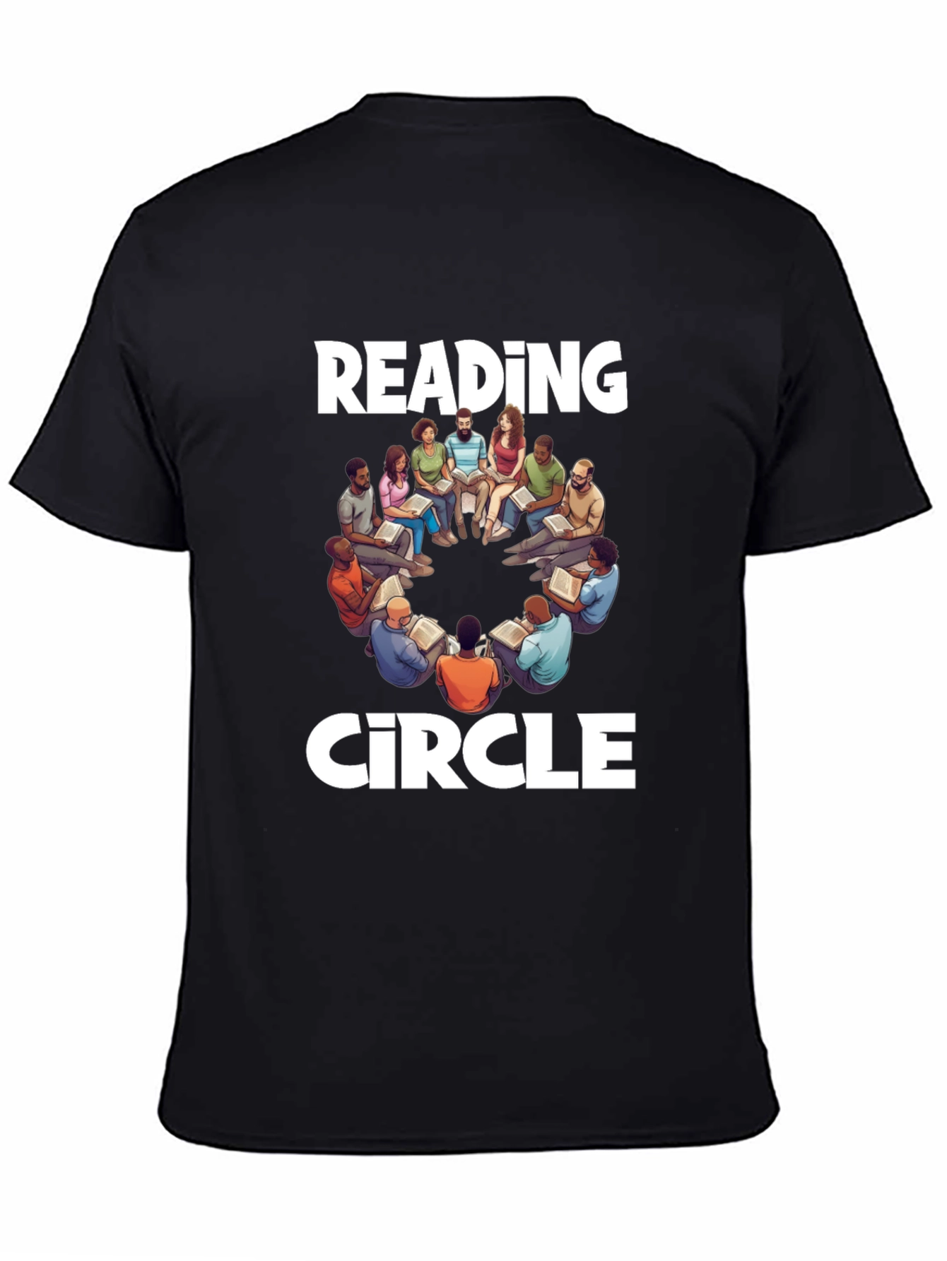Reading Circle T-Shirt: Literary Group Design