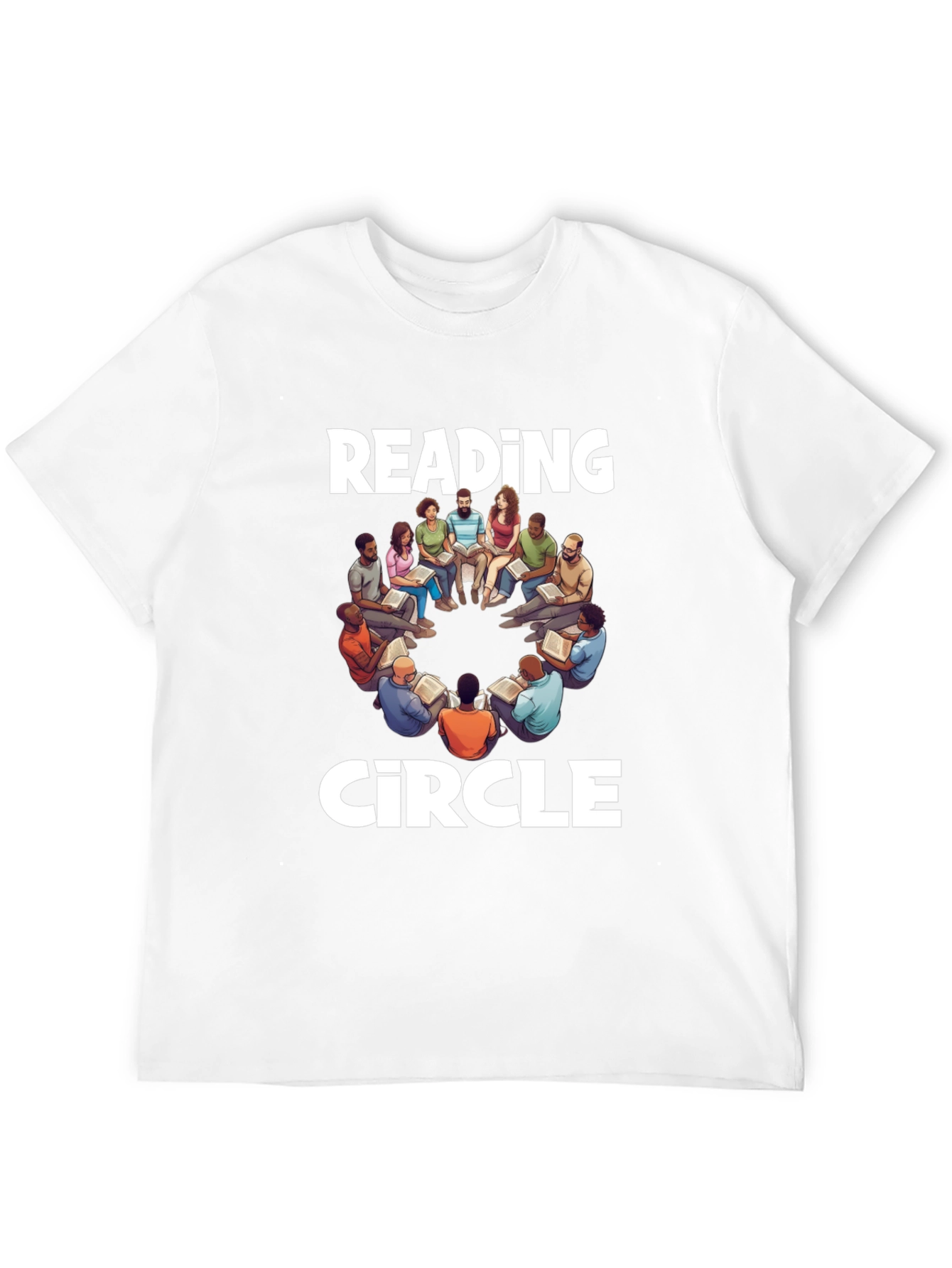 Reading Circle T-Shirt: Literary Group Design