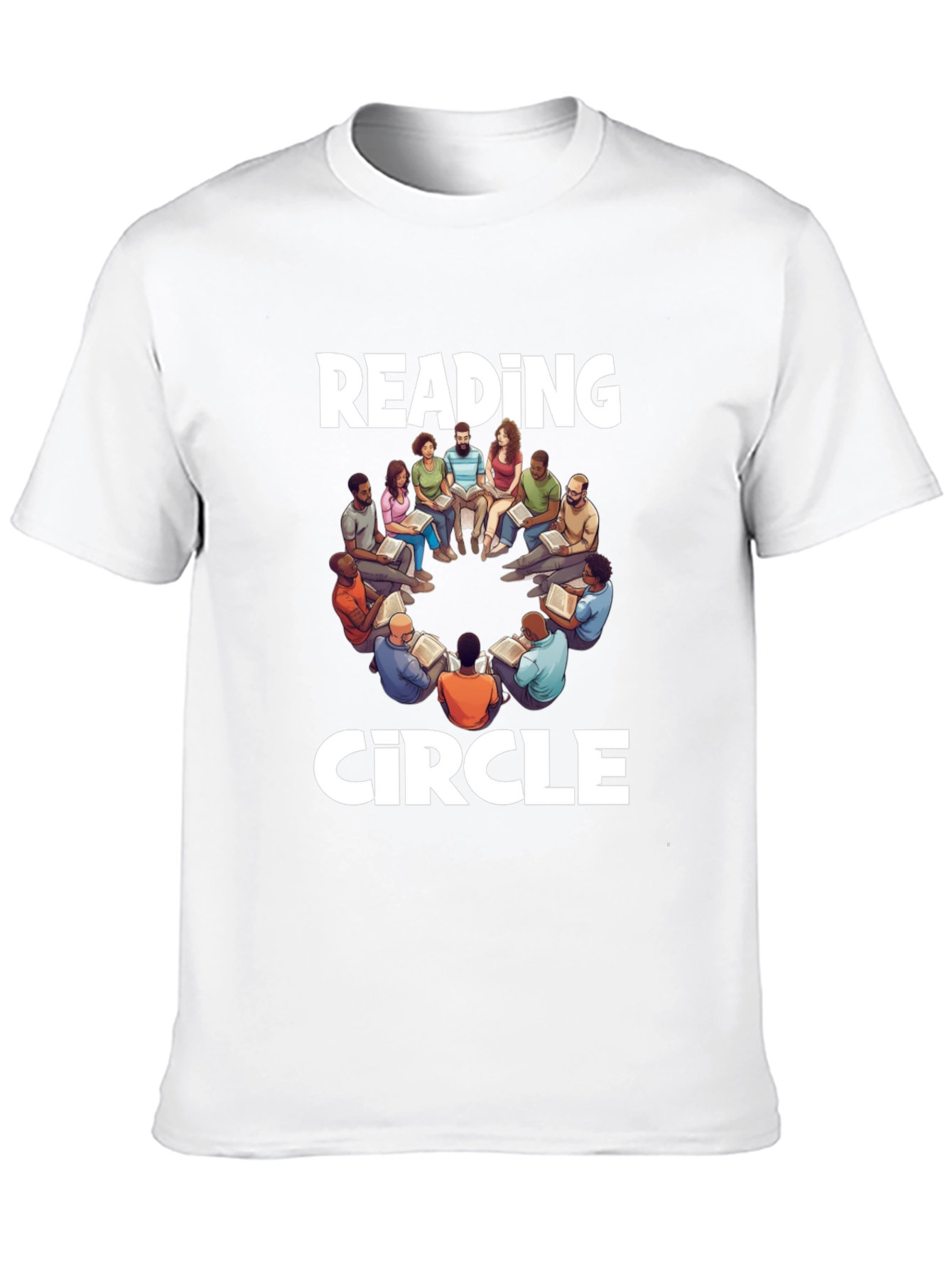 Reading Circle T-Shirt: Literary Group Design