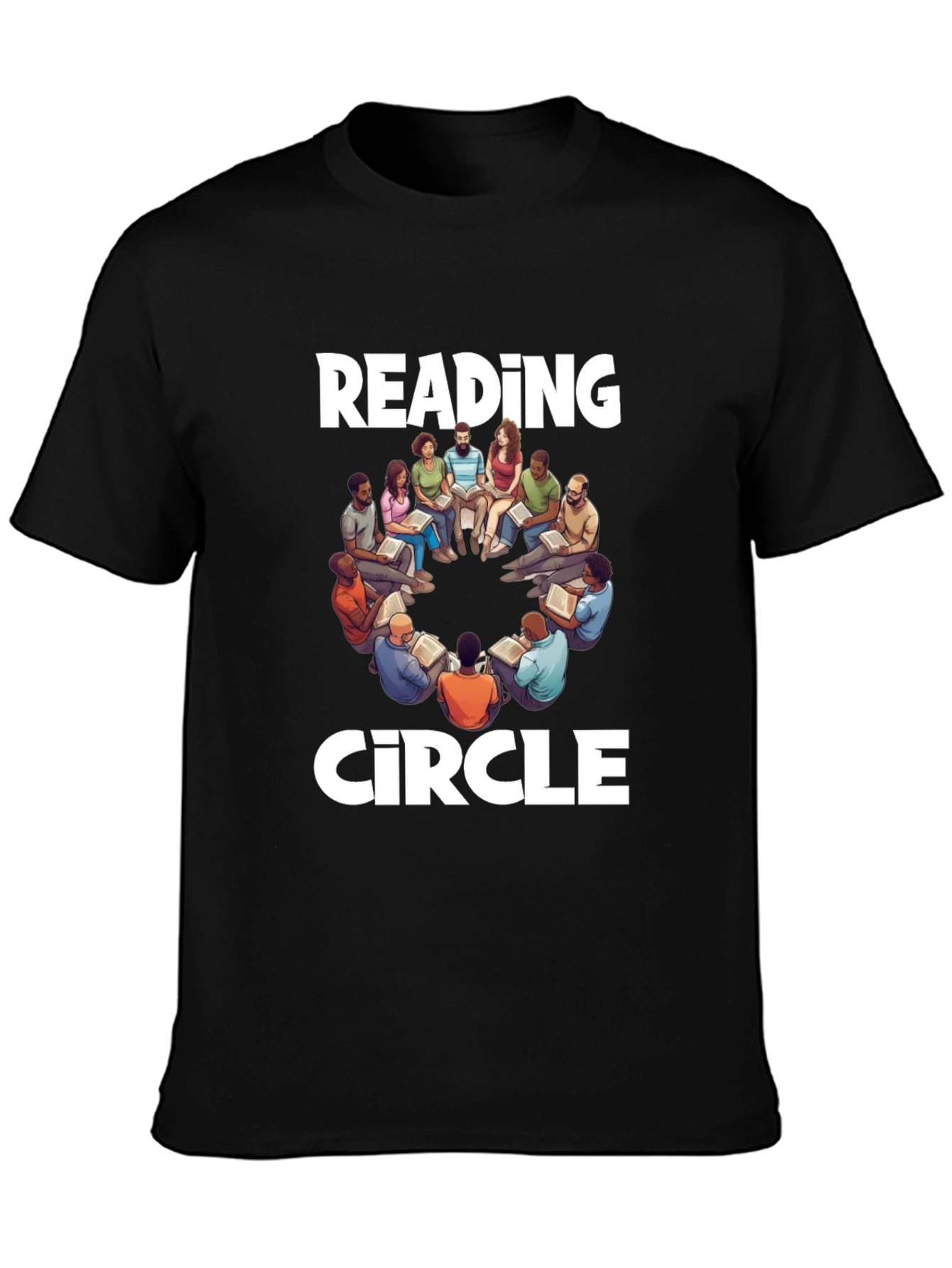 Reading Circle T-Shirt: Literary Group Design