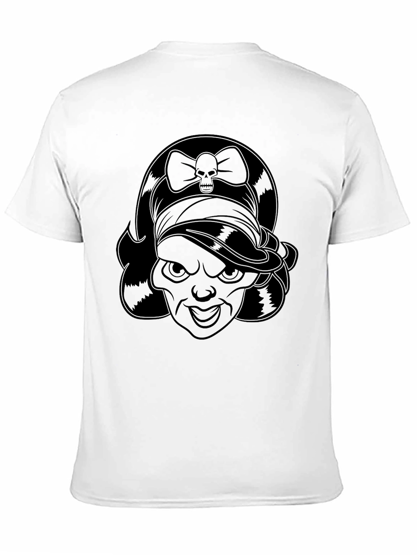 Skull Bow Pirate Girl Graphic Tee