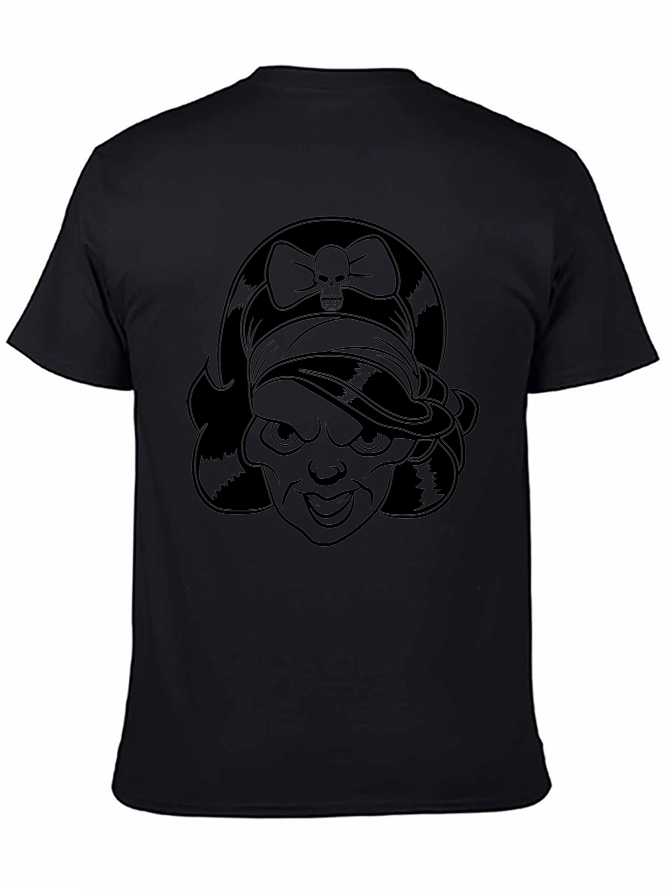 Skull Bow Pirate Girl Graphic Tee