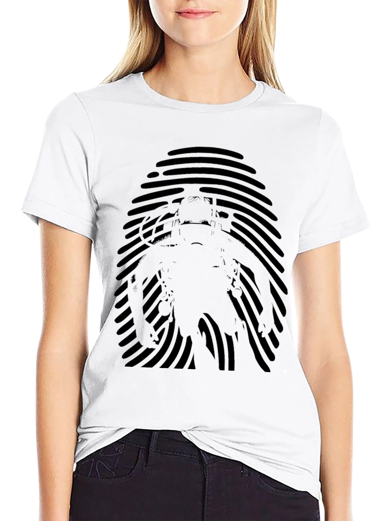 Astronaut Fingerprint Graphic T-Shirt
