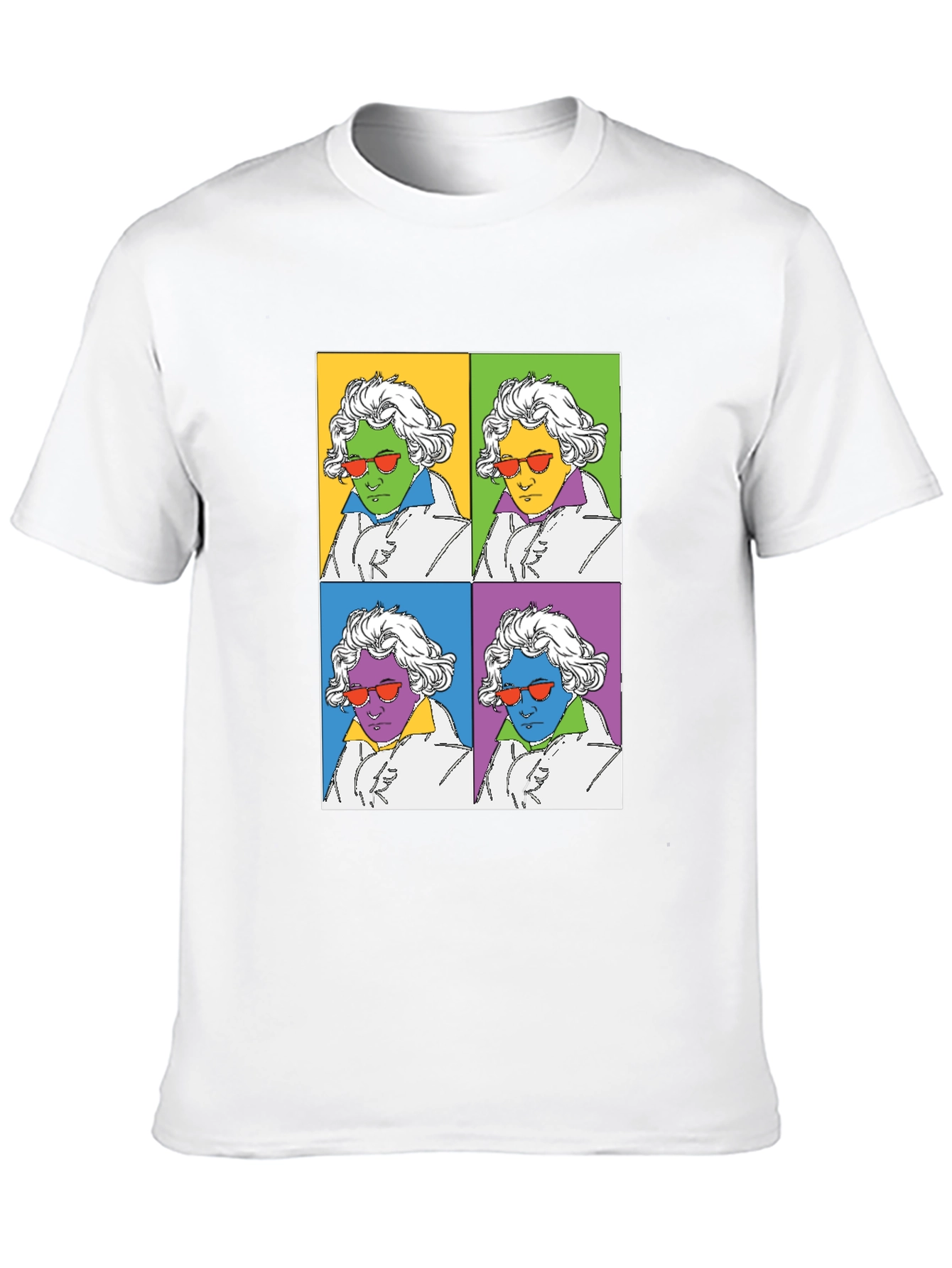 Beethoven Pop Art Graphic Tee - Black