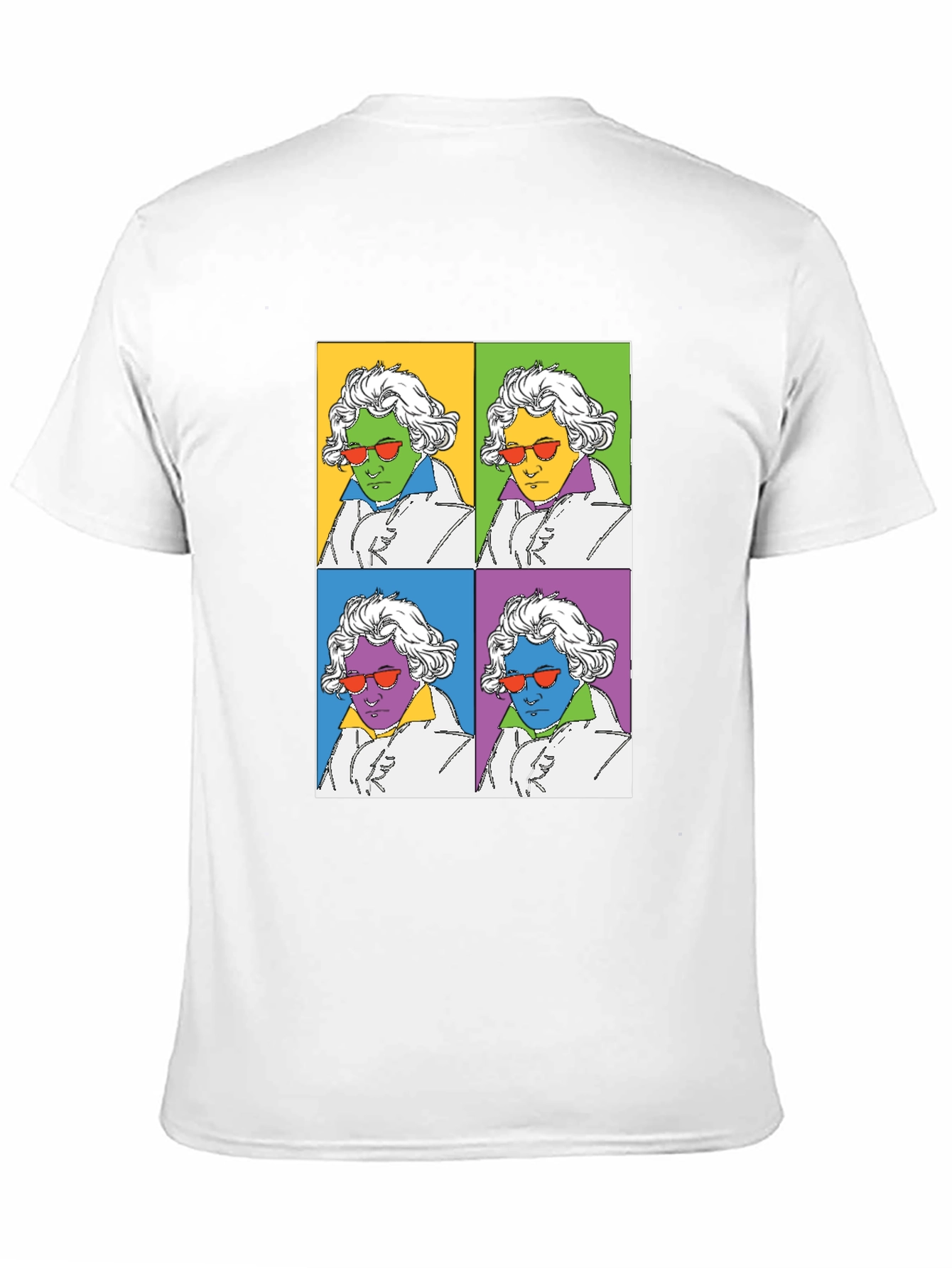 Beethoven Pop Art Graphic Tee - Black