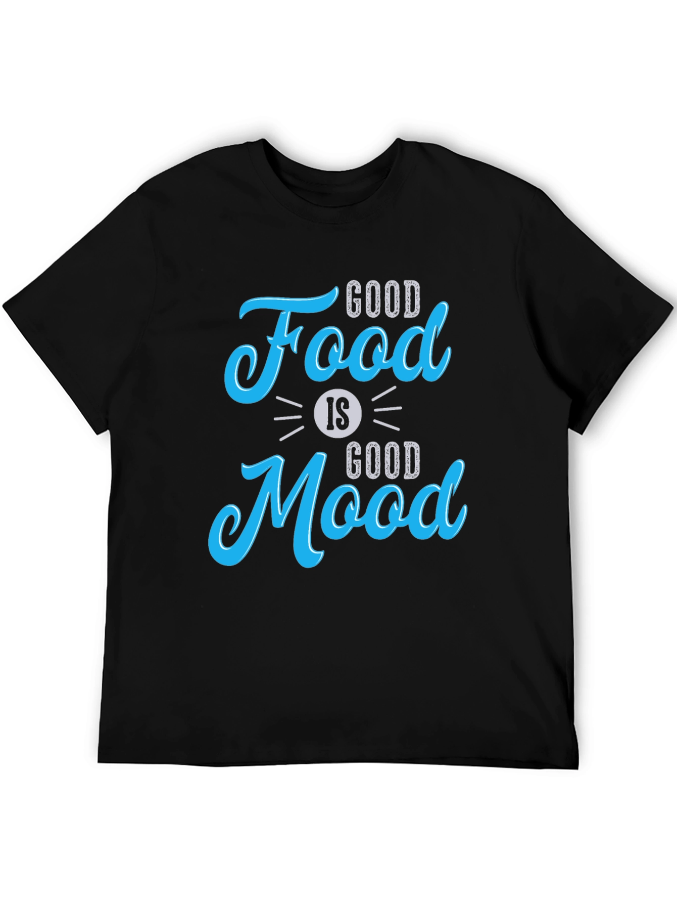 Good Food is Good Mood Black Graphic Tee