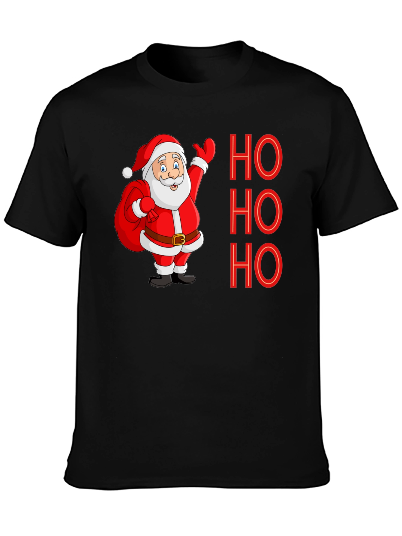 Ho Ho Ho Santa Tee - Holiday Cheer Shirt
