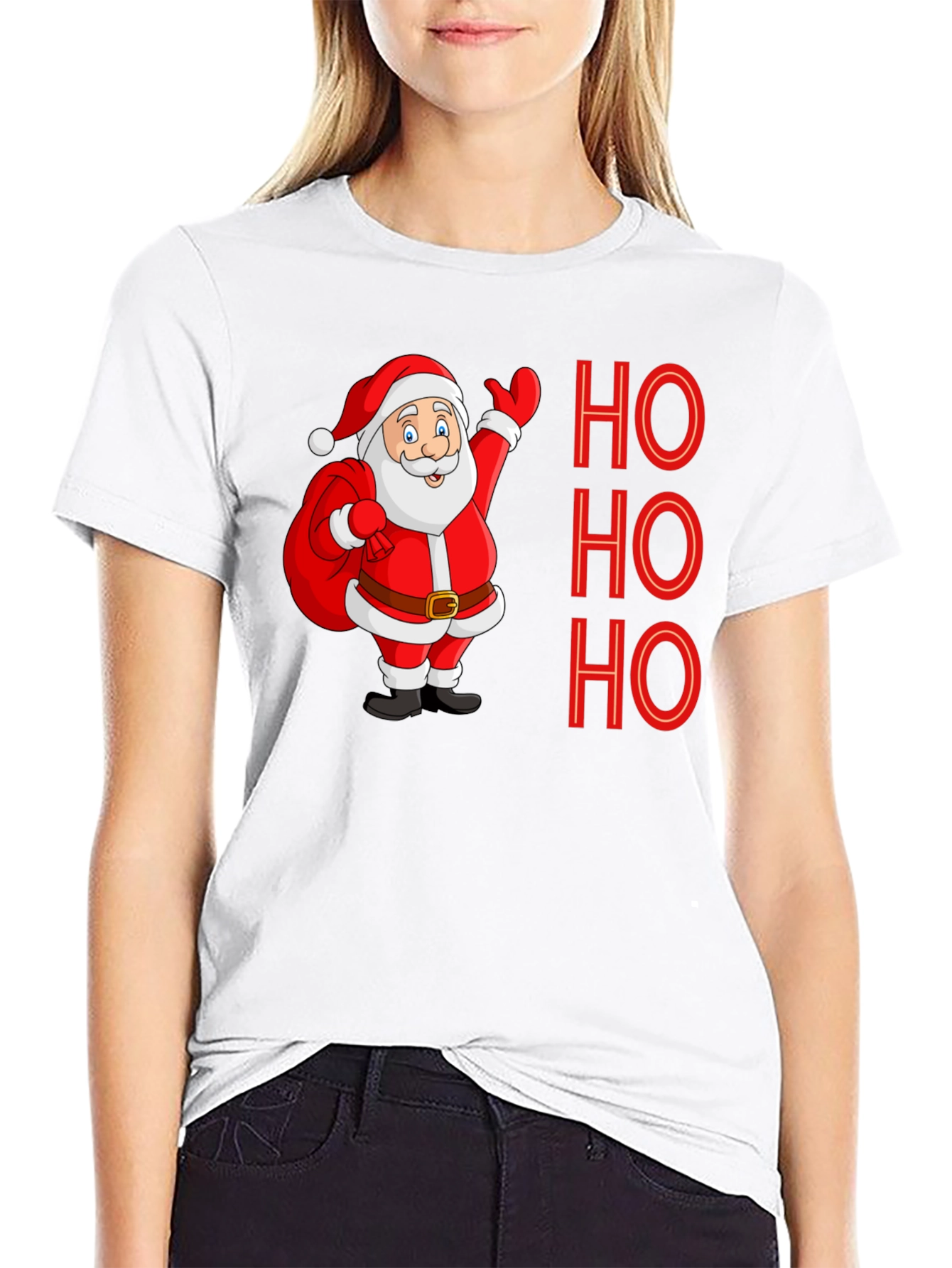 Ho Ho Ho Santa Tee - Holiday Cheer Shirt