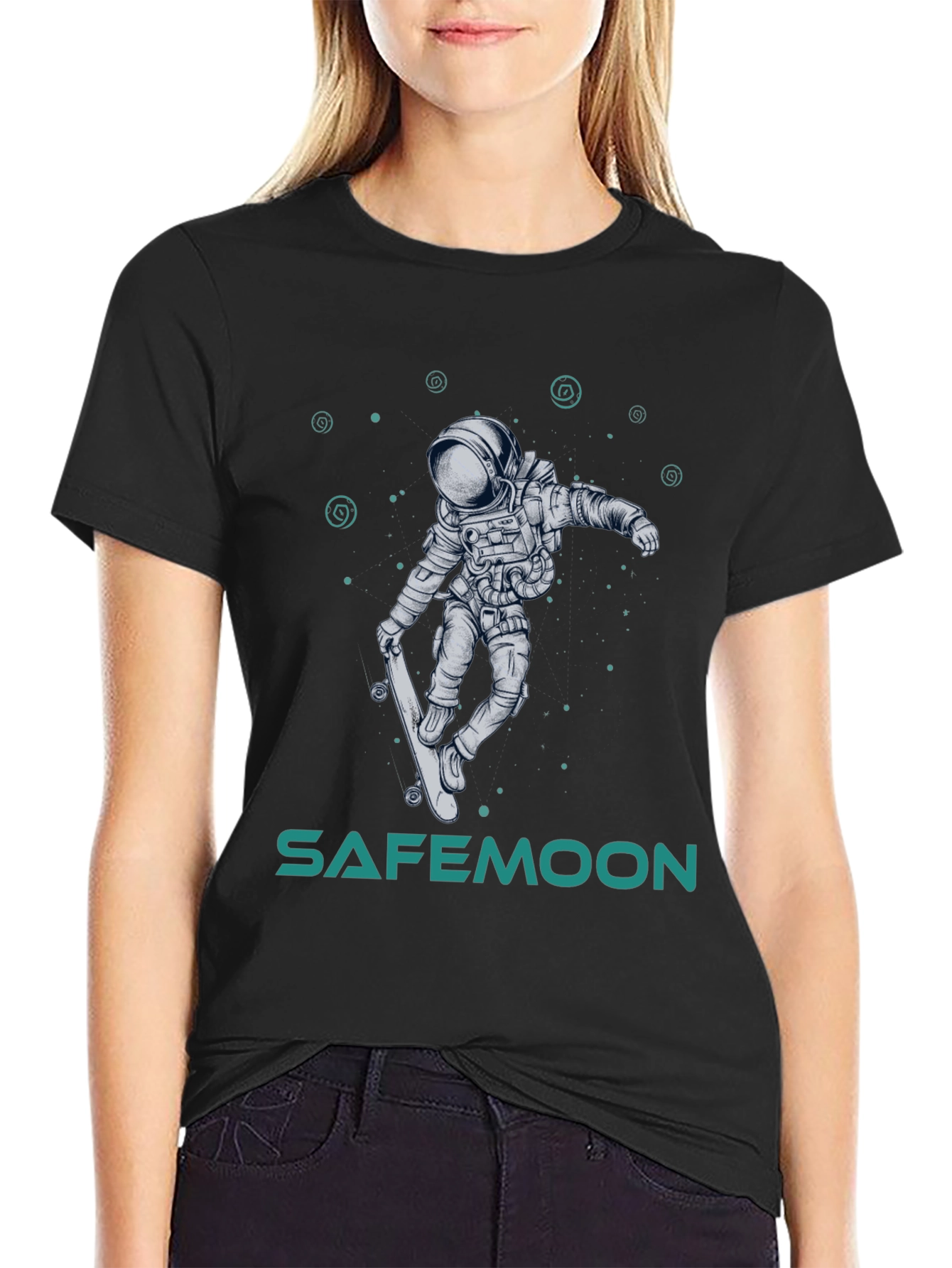 Safemoon Astronaut Skateboard T-Shirt
