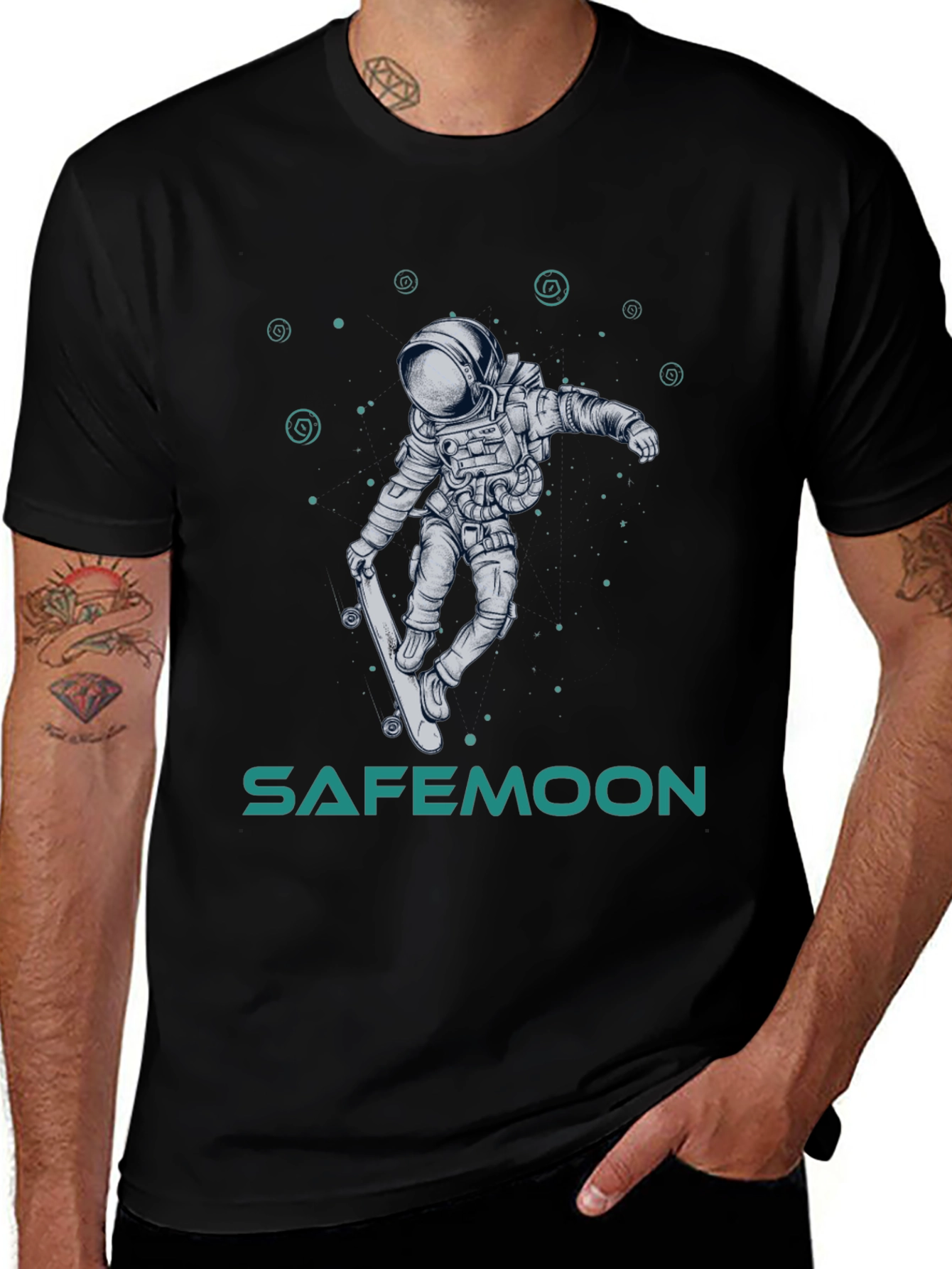 Safemoon Astronaut Skateboard T-Shirt