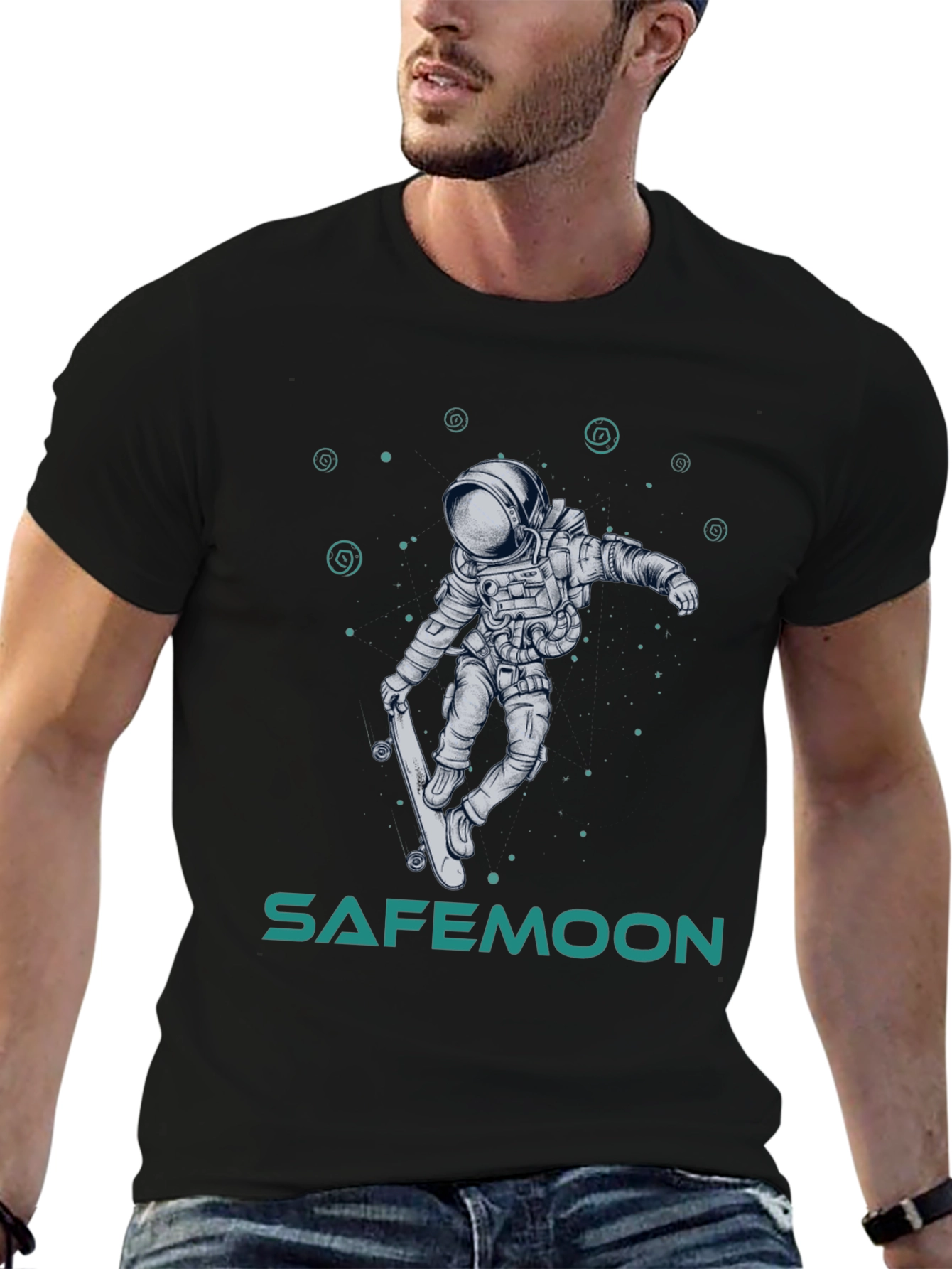 Safemoon Astronaut Skateboard T-Shirt