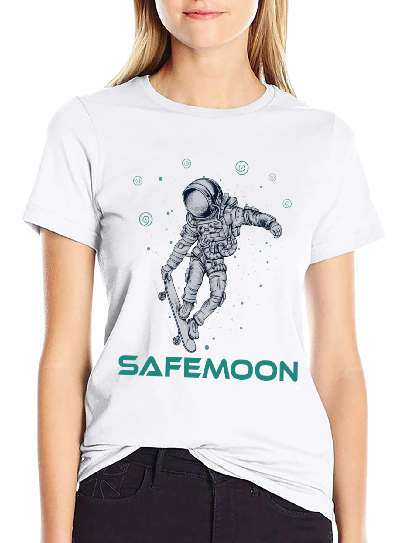 Safemoon Astronaut Skateboard T-Shirt