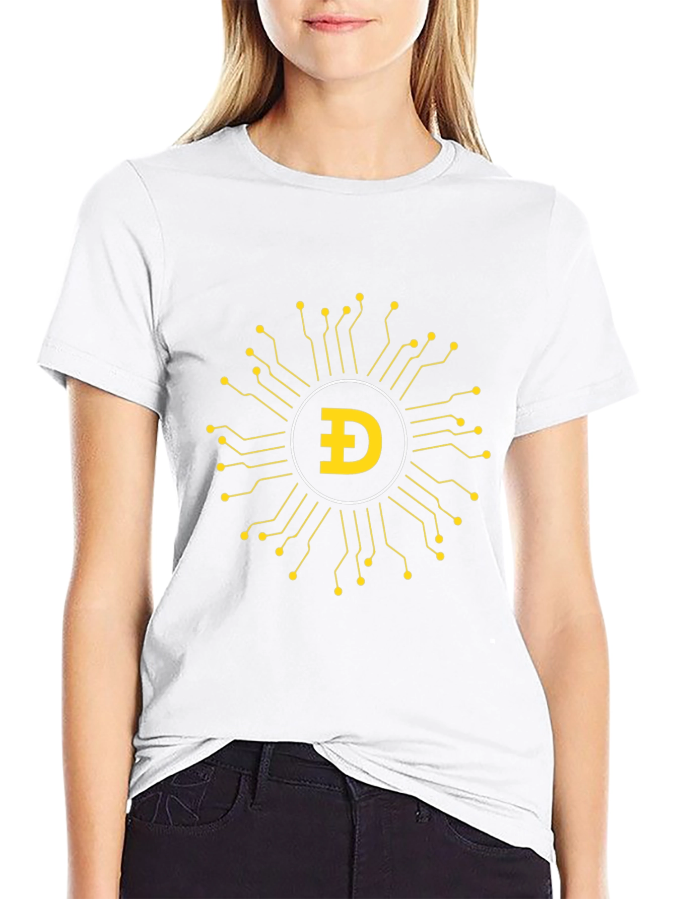 DogeCoin Circuit T-Shirt - Crypto Style