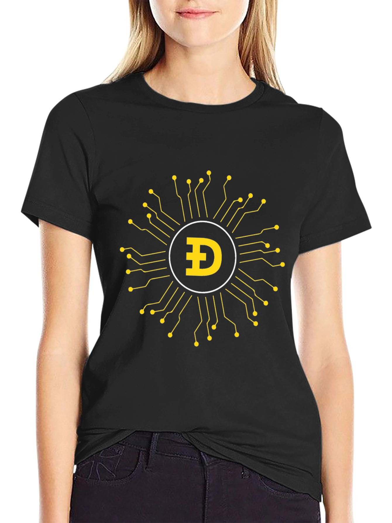 DogeCoin Circuit T-Shirt - Crypto Style