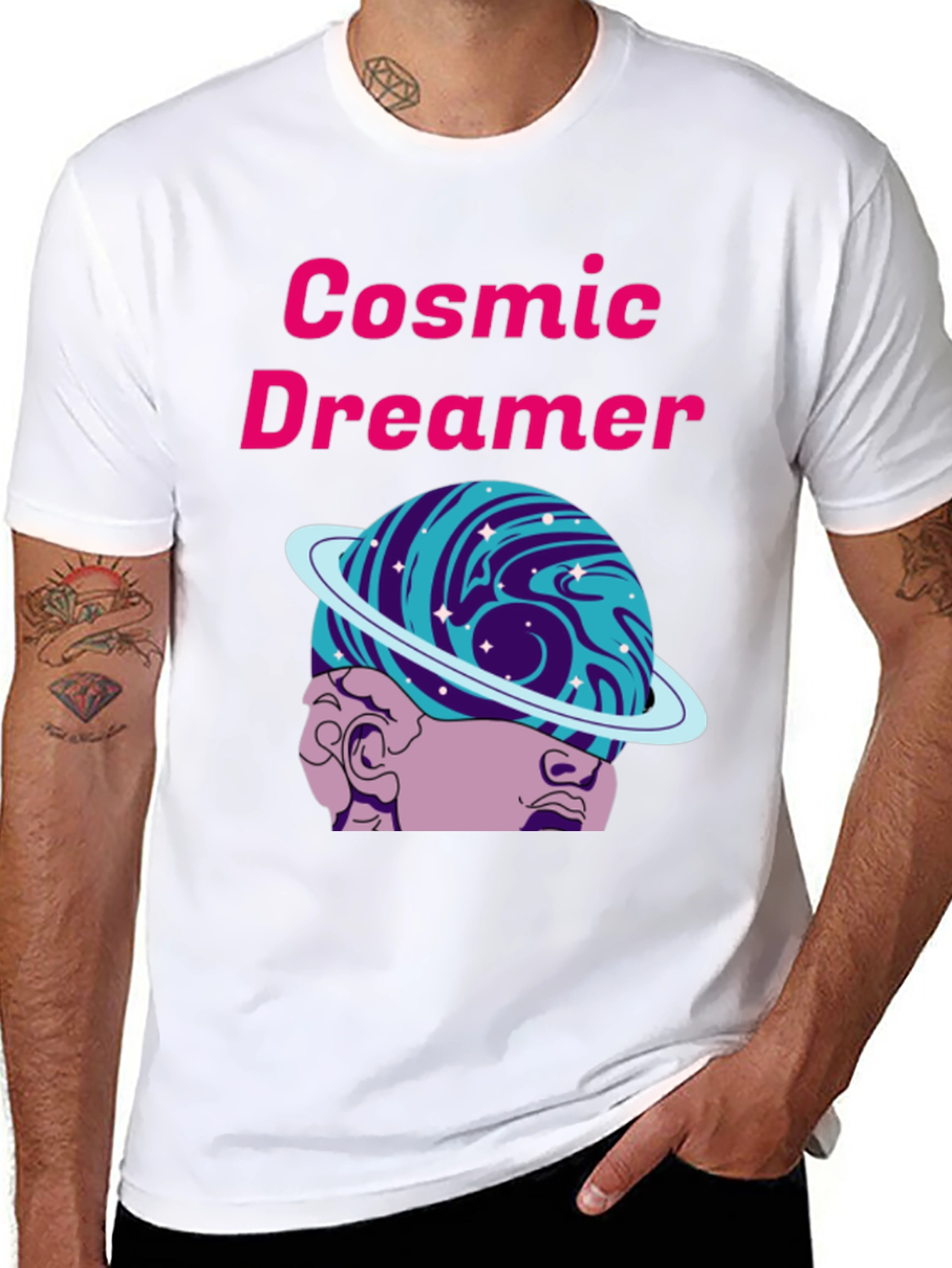 Cosmic Dreamer Graphic T-Shirt