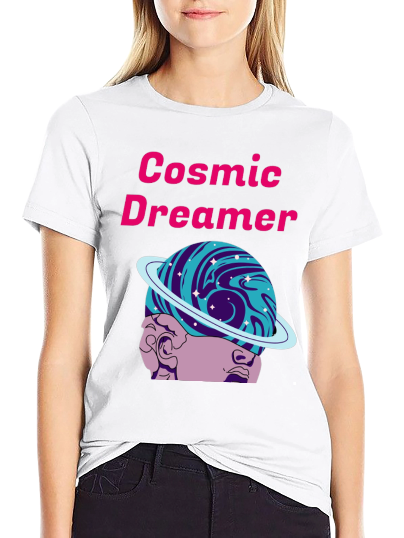 Cosmic Dreamer Graphic T-Shirt